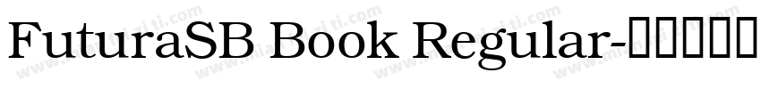 FuturaSB Book Regular字体转换
